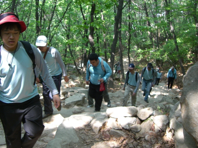 직업적응훈련생 등산활동