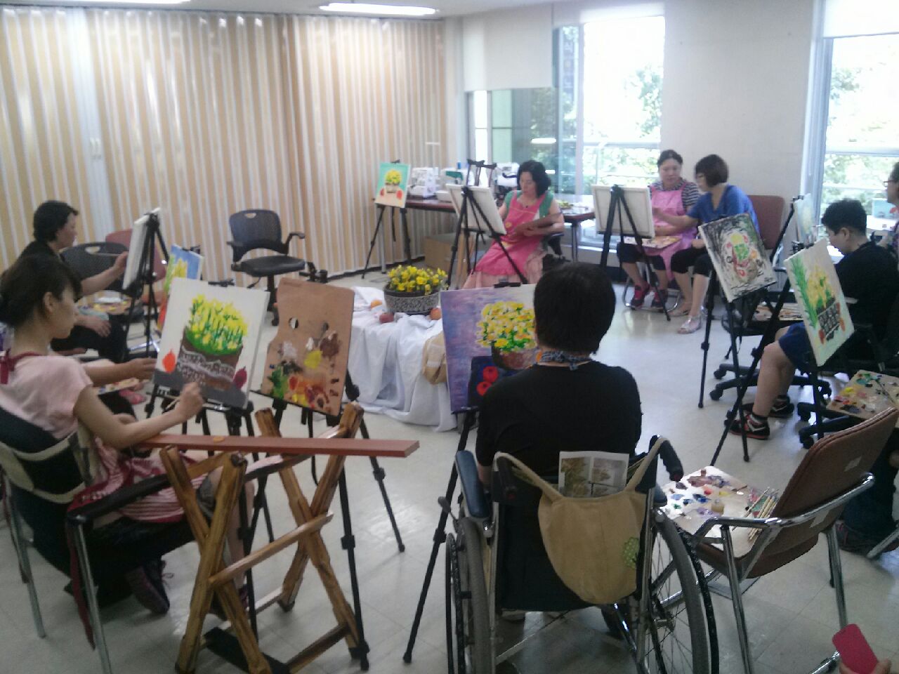 장애인미술협회지원 서양화교실