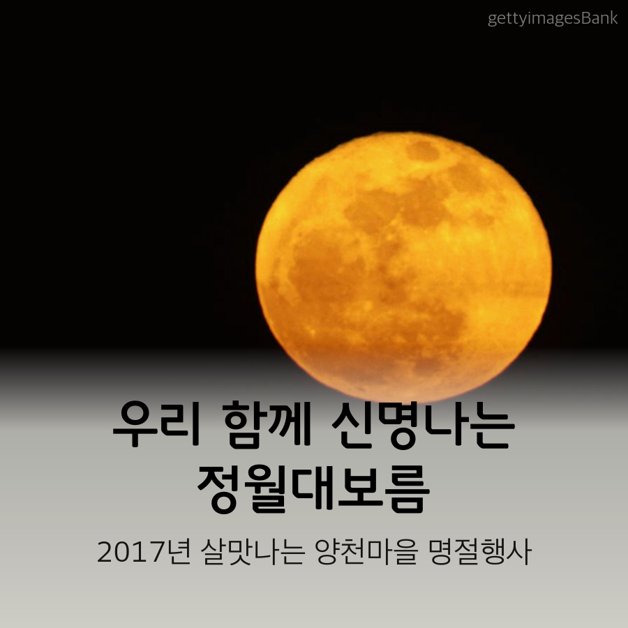 2017년 살맛나는 양천마을 명절행사 