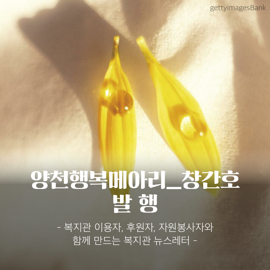 복지관 뉴스레터 