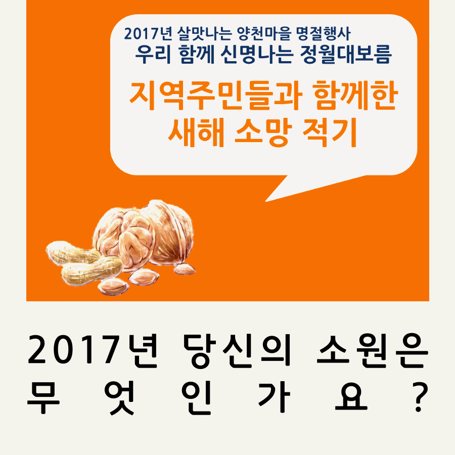 2017년 살맛나는 양천마을 명절행사 