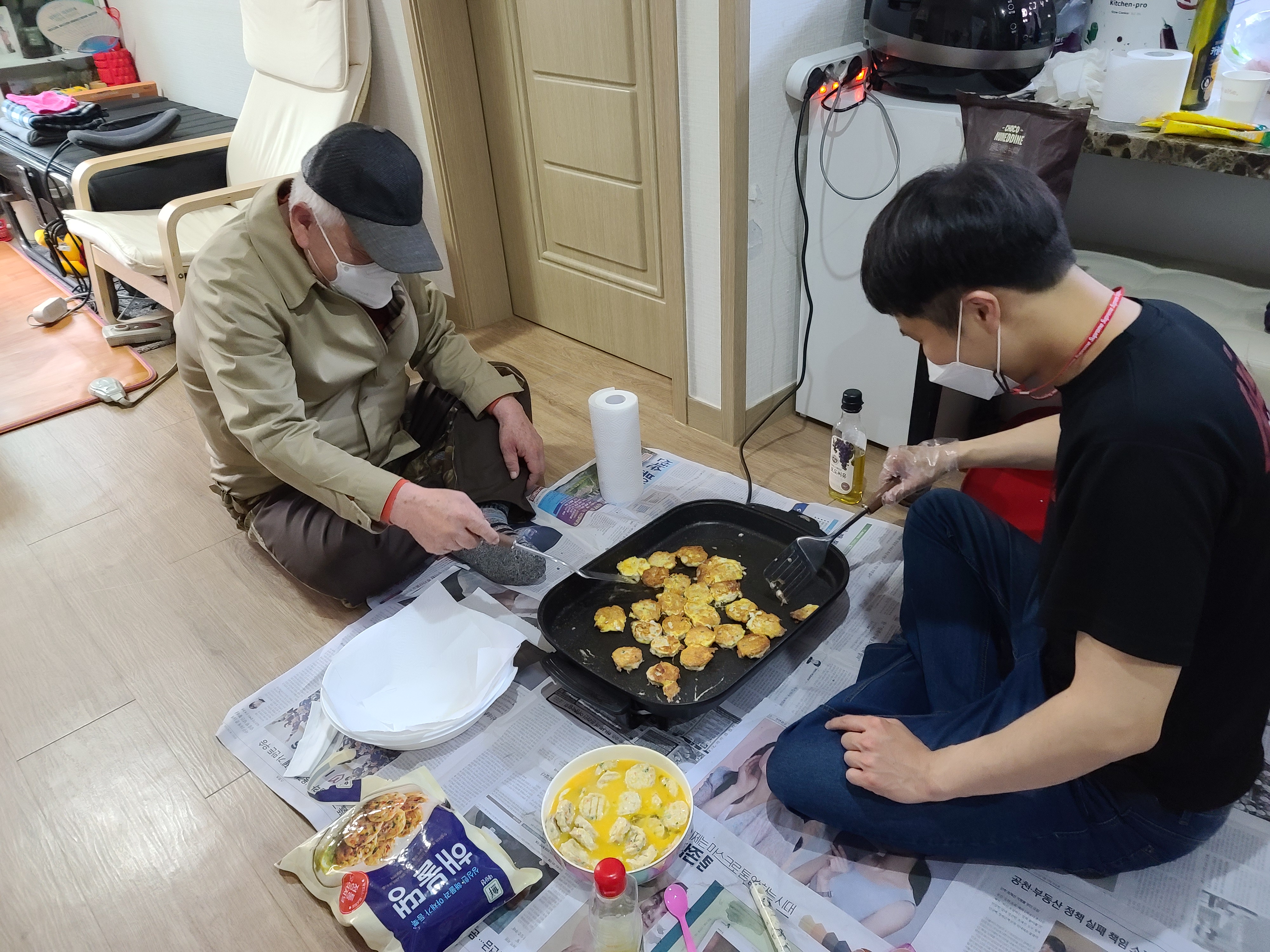 2021 마을만들기사업 이웃만들기 정기모임 실시 -  요리나눔