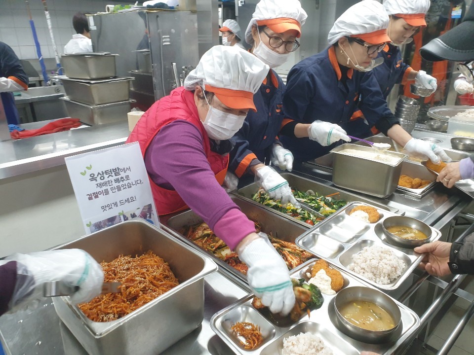 옥상텃밭 작물 나눔