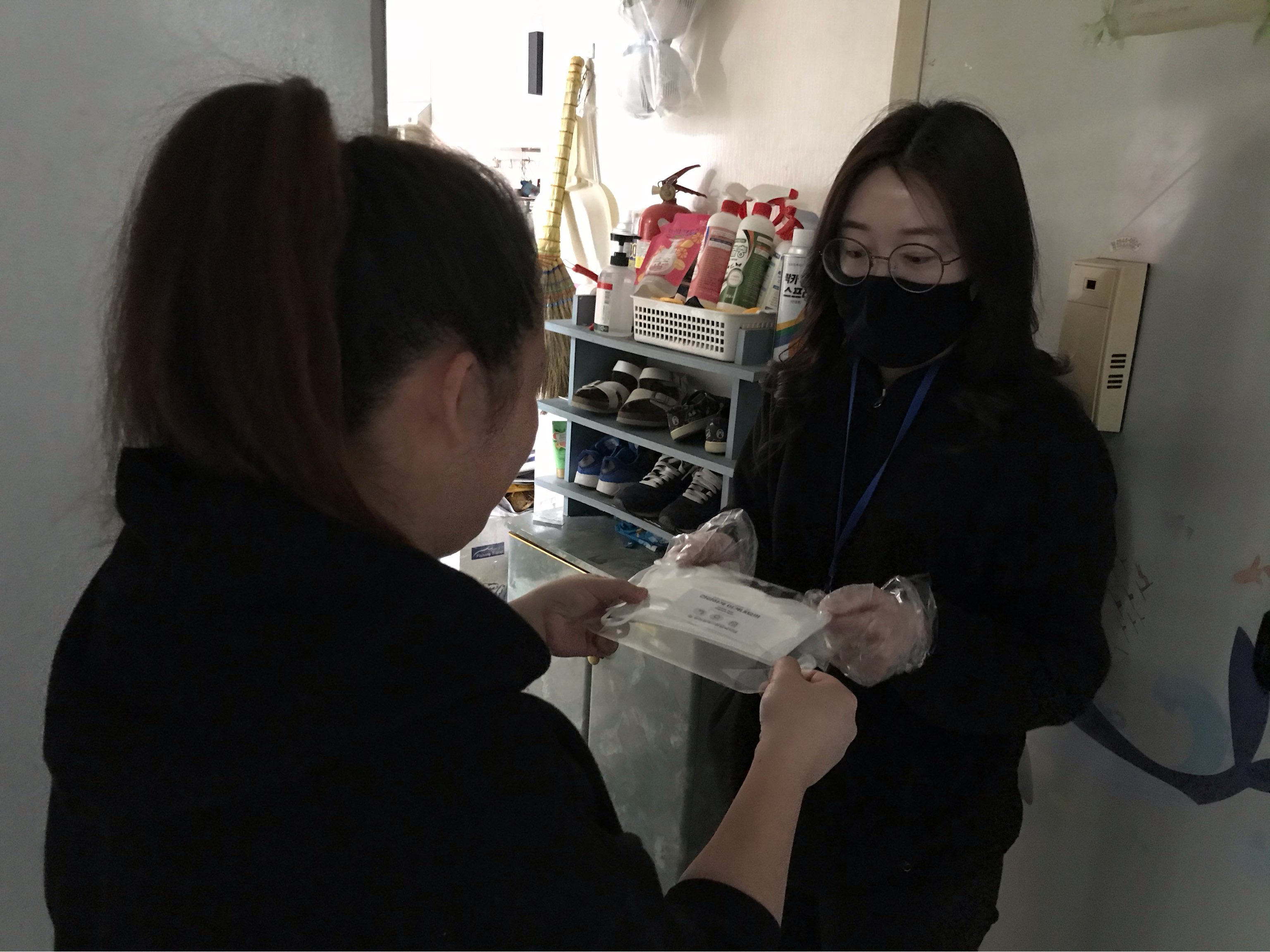 장애인가정 마스크 전달