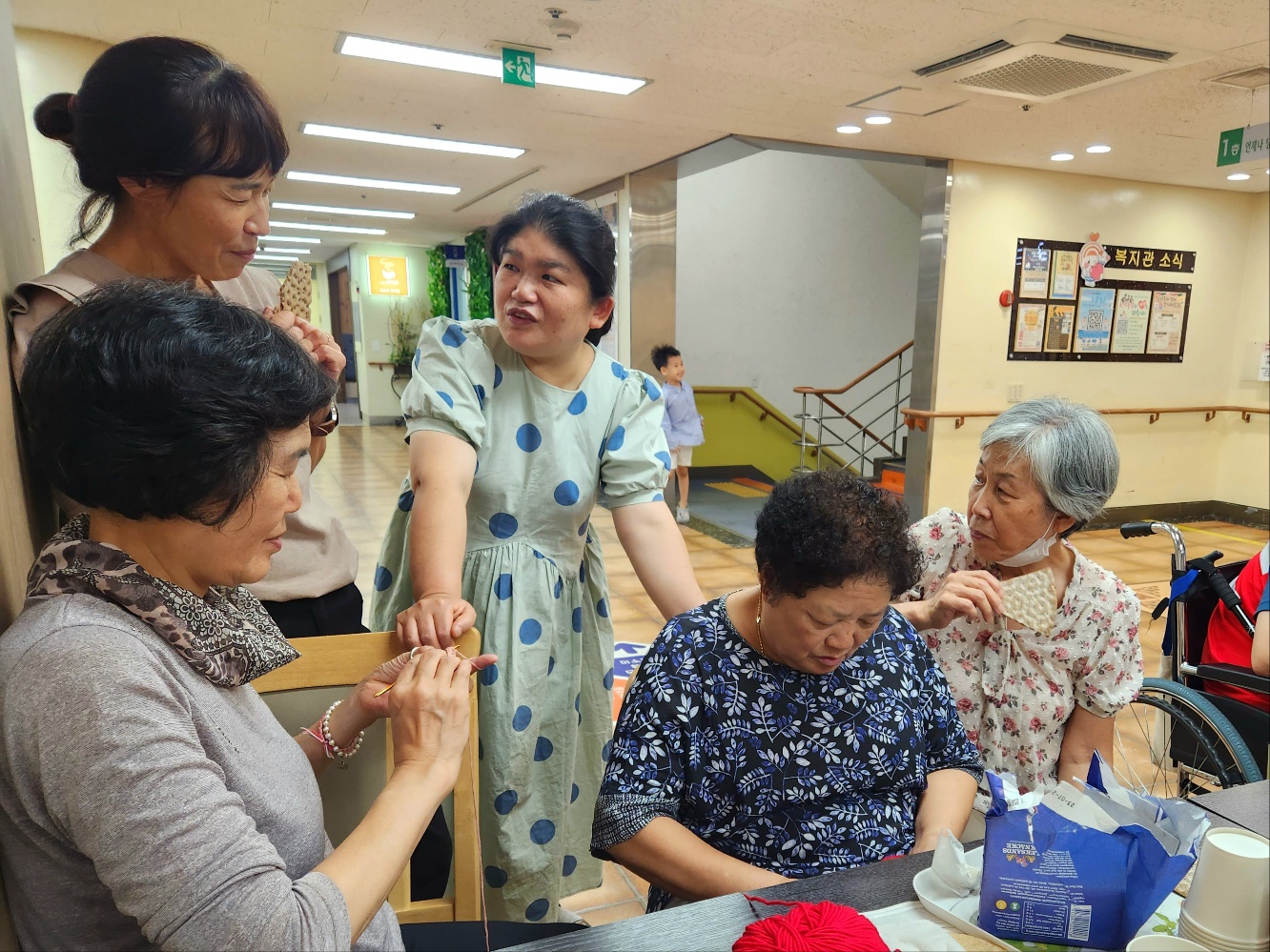 어머니의 뜨개질