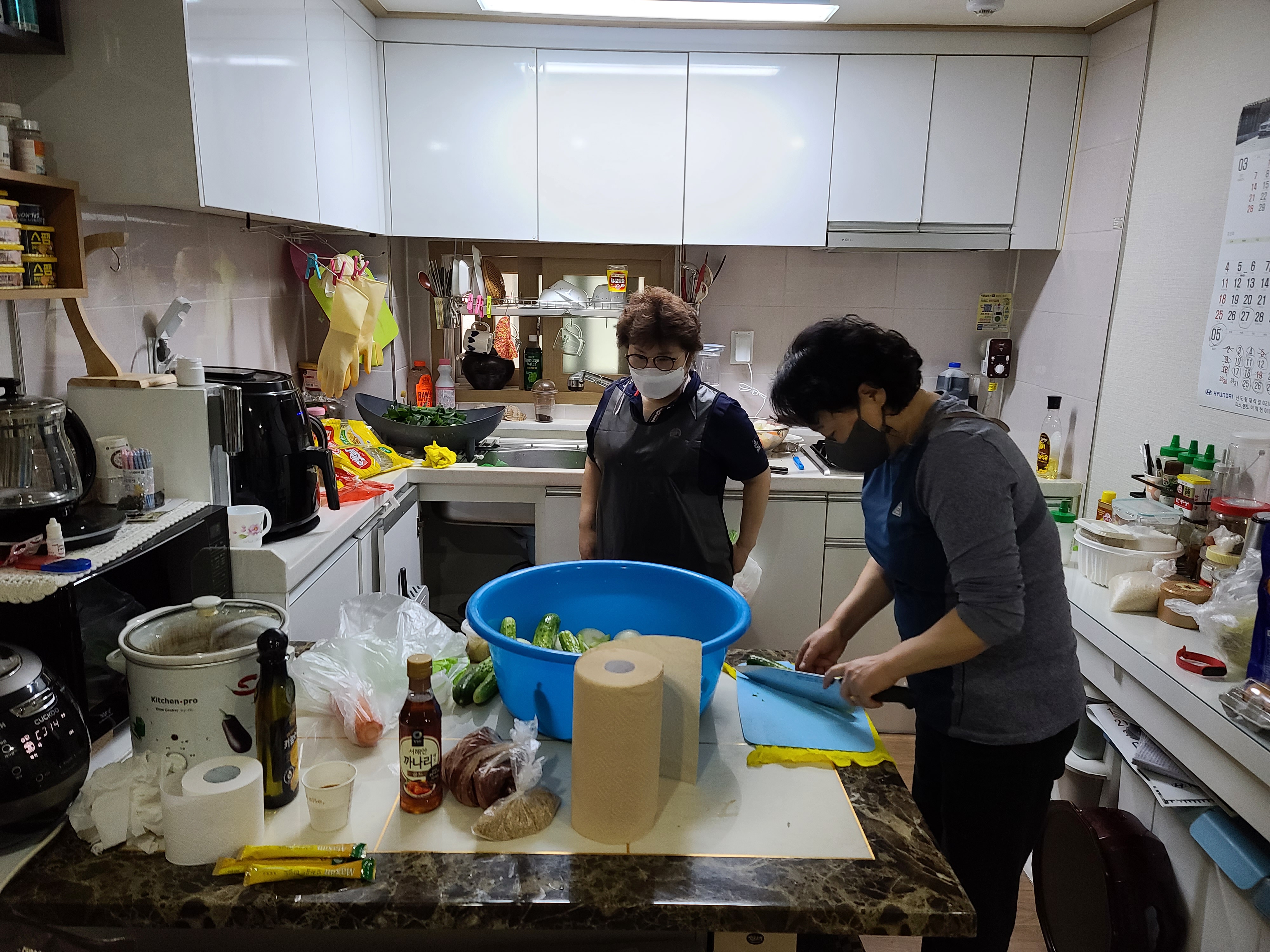 2021 마을만들기사업 이웃만들기 정기모임 실시 -  요리나눔