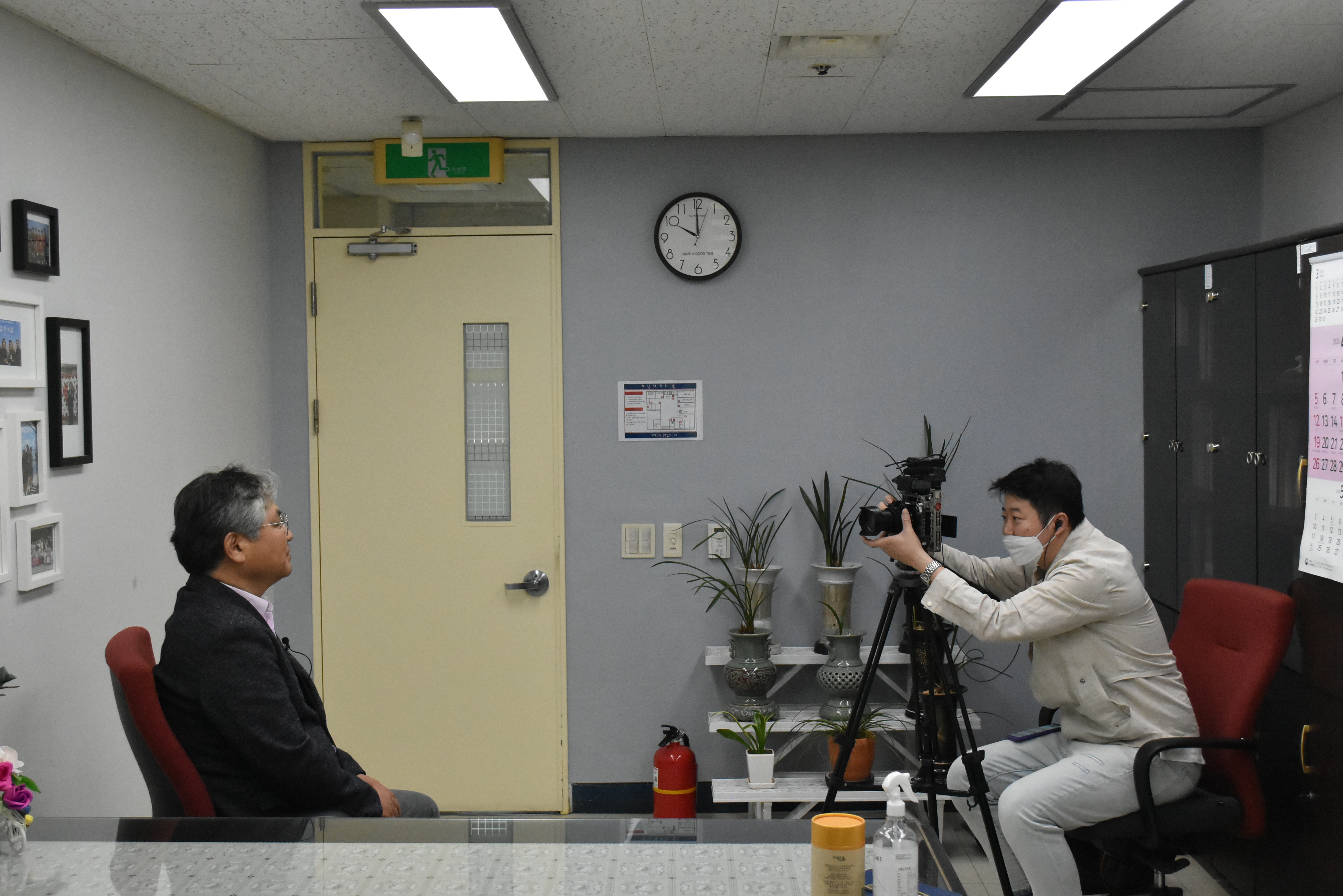 MBN 생생정보마당 취재(독거어르신 반려식물 전달행사 관련)