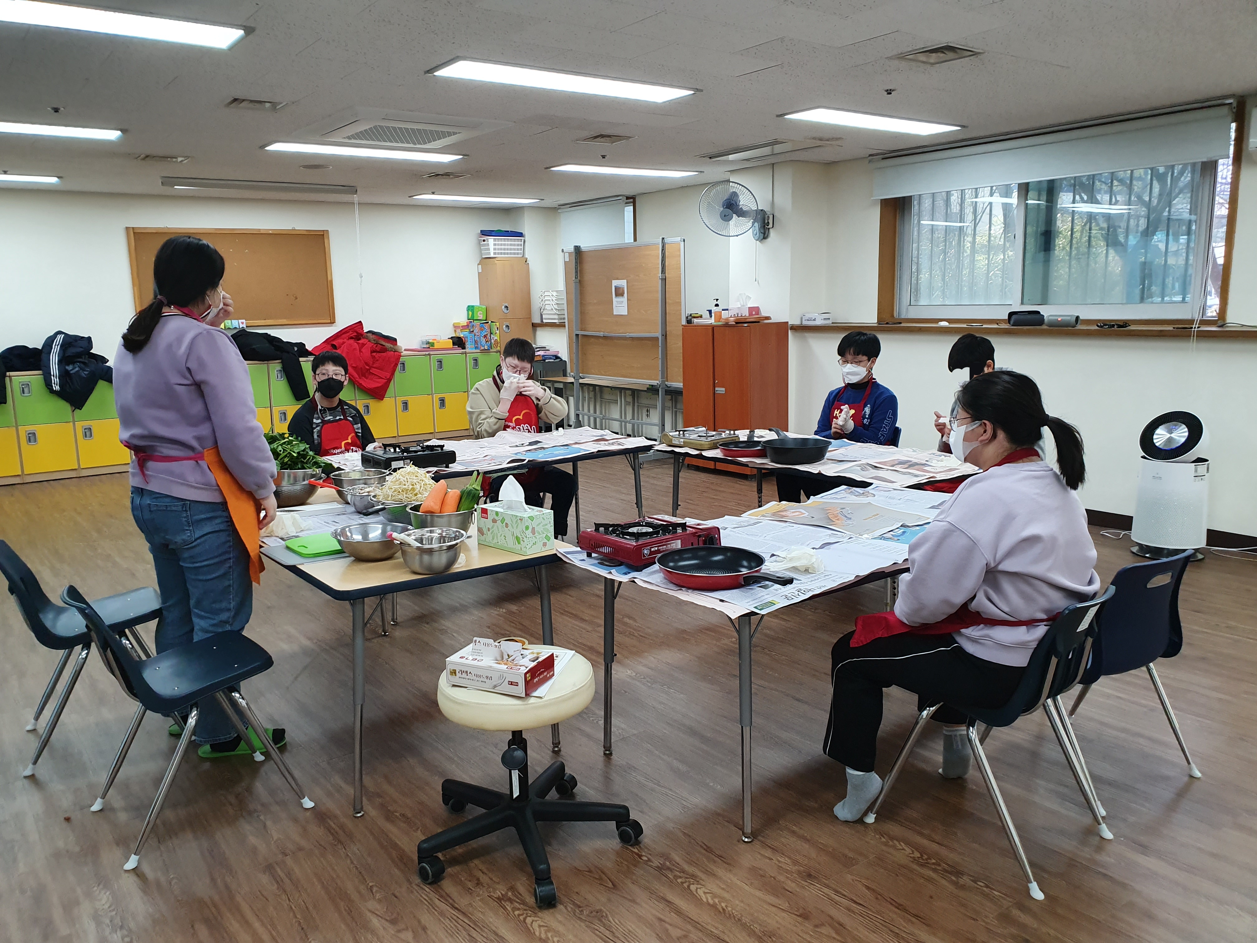 2021년 겨울 긴급돌봄프로그램 진행