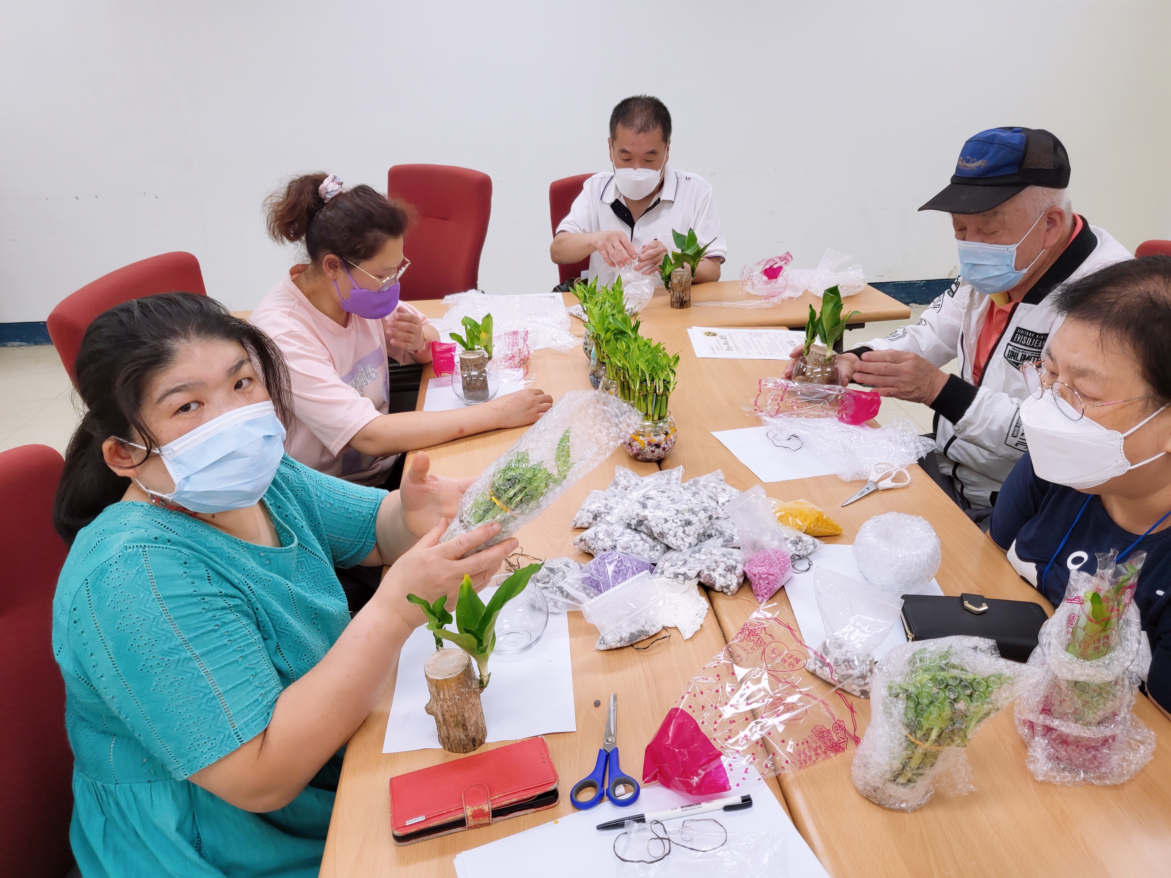 이웃만들기 7회기 활동 - 개운죽,행운목