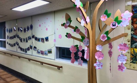 복지관 활동사진과 안부인사 나눔