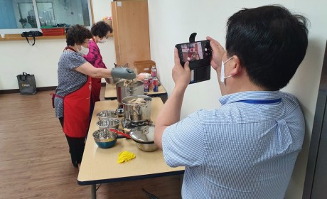 양천구 마을기록단 취재중 사진