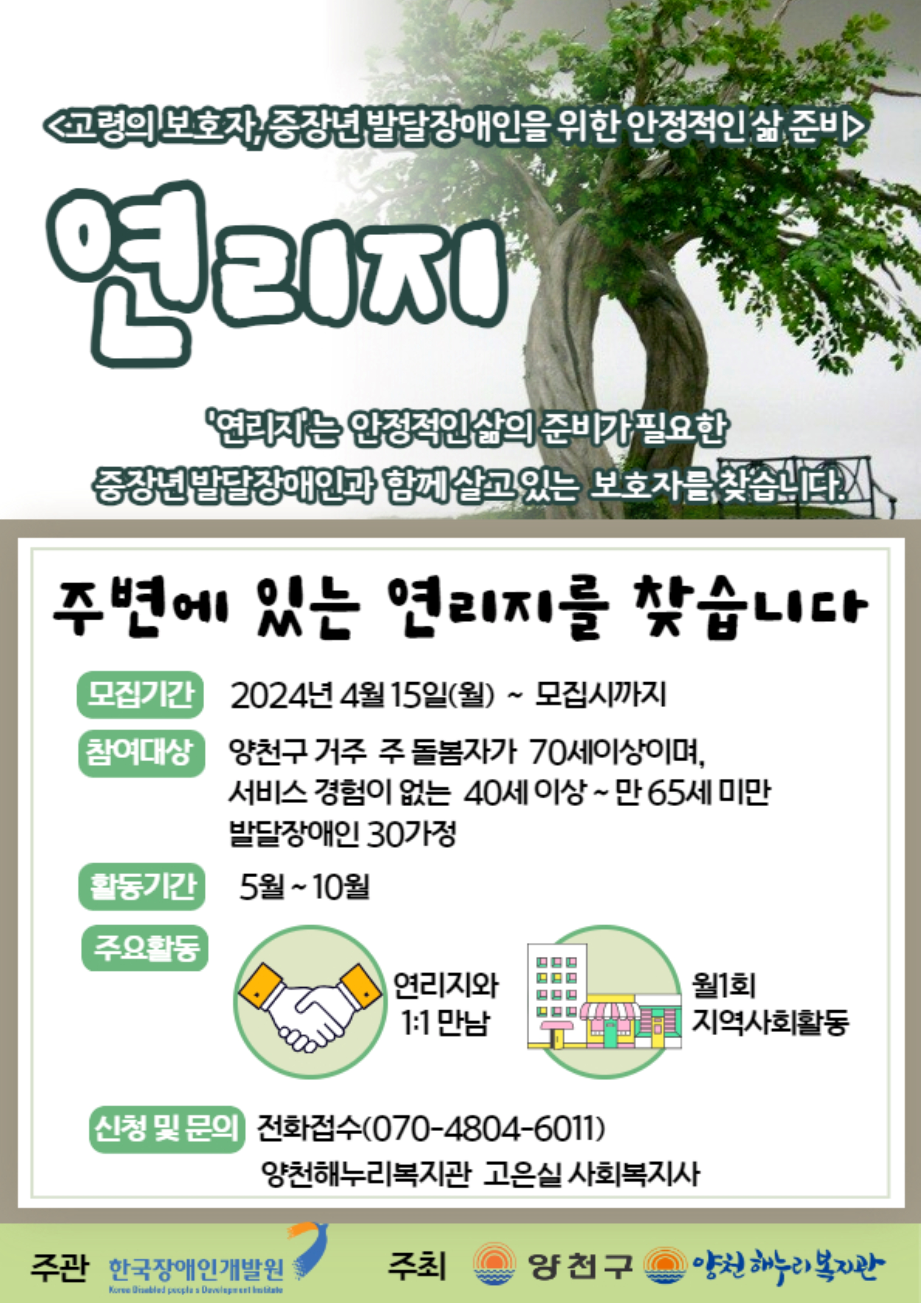 2024년 고령의 보호자, 중장년발달장애인을 위한 안정적인 삶 준비 