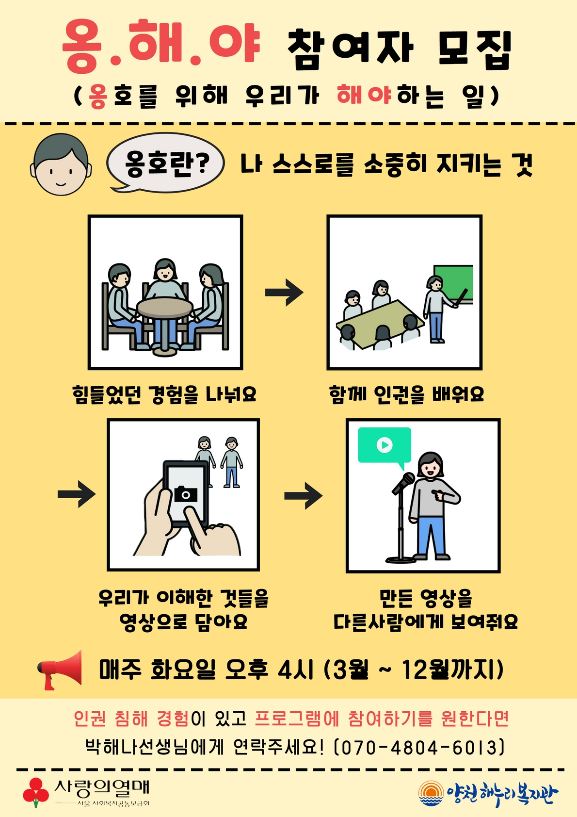 2023 발달장애인의 옹.해.야(옹호를 위해 우리가 해야 하는 일) 대상자 모집