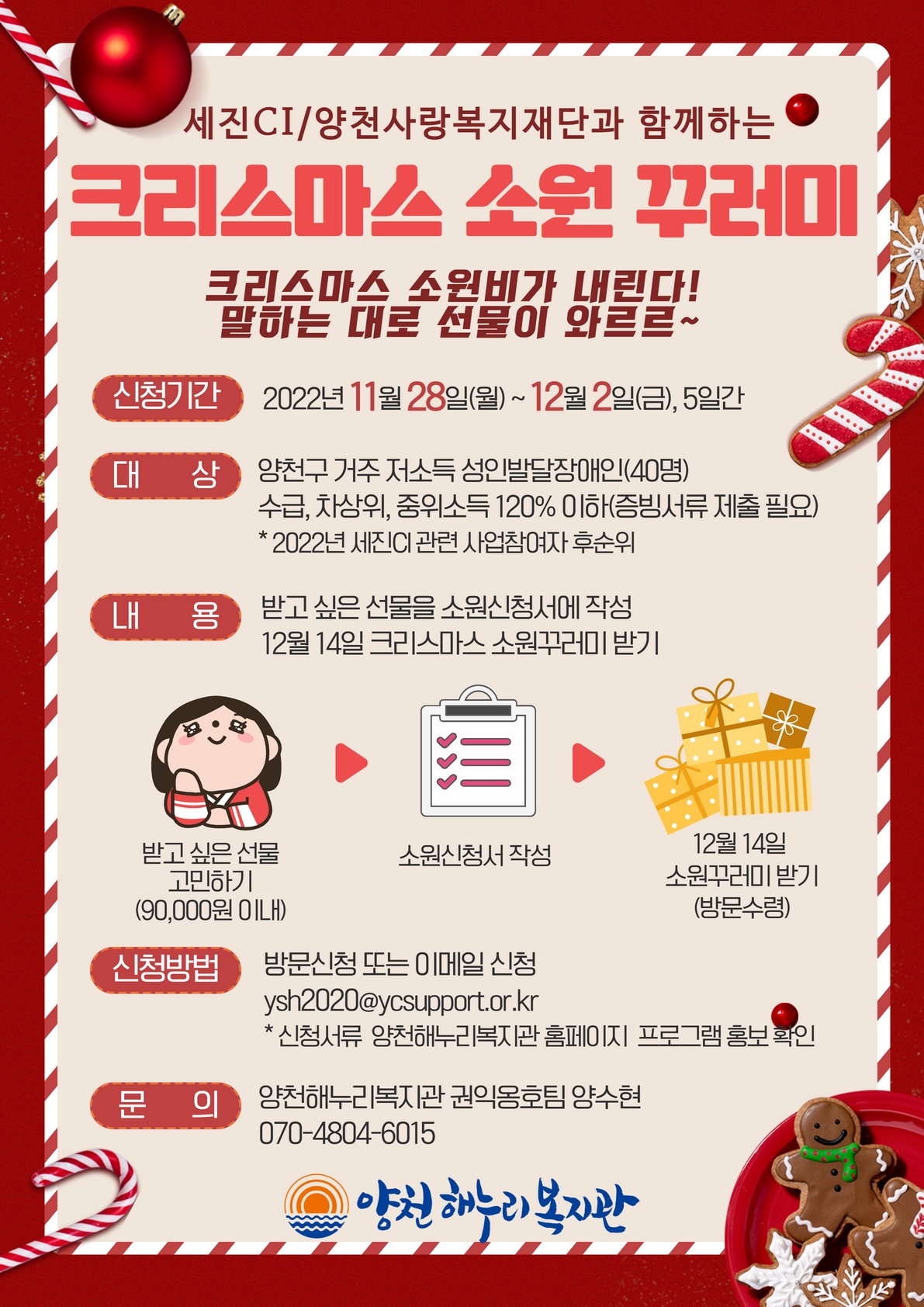 2022년 크리스마스 소원꾸러미 참여자 모집
